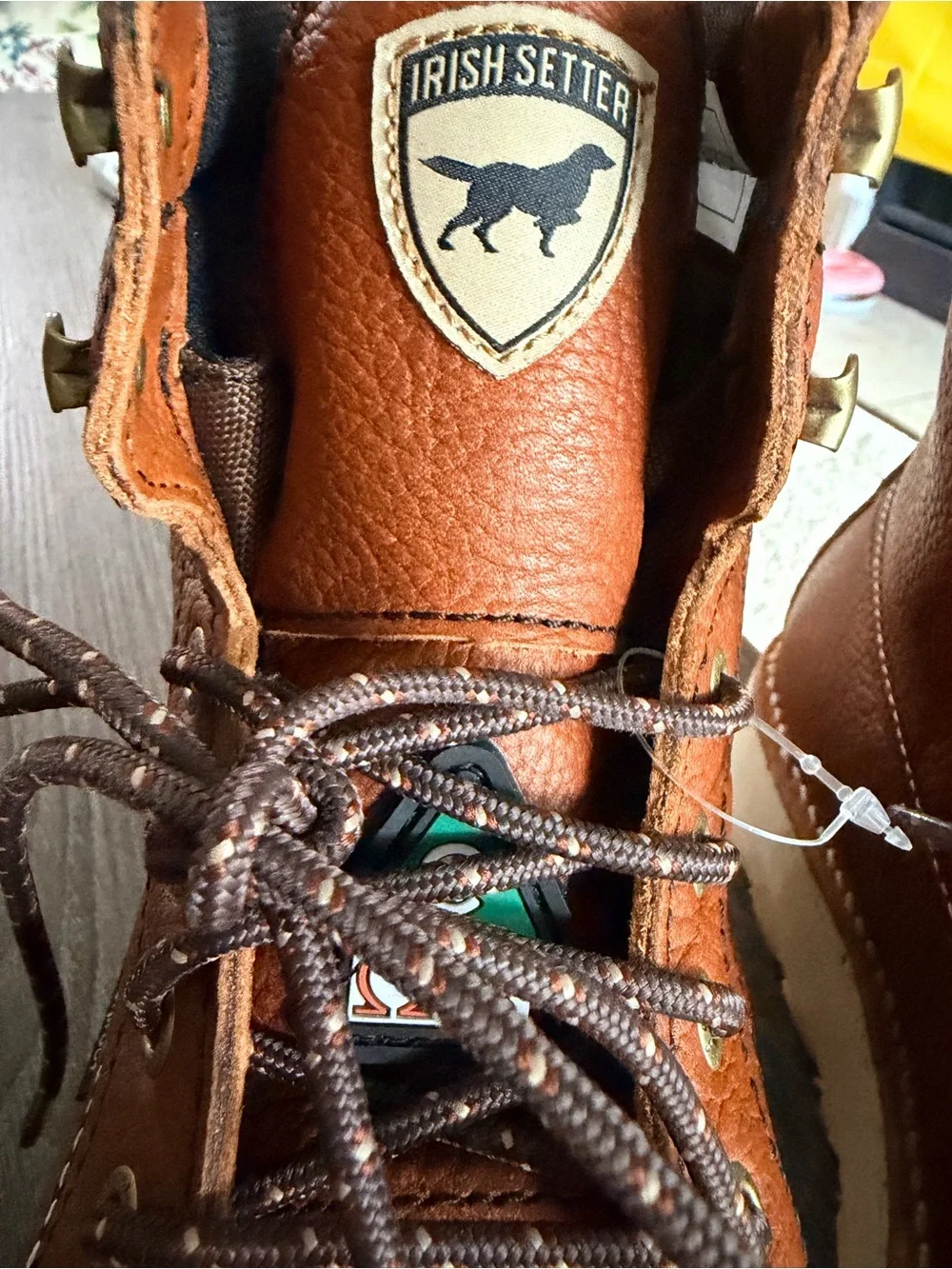 Irish Setter Men's Brown Leather Moc Toe Work Boots